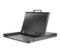 StarTechcom Console KVM per Armadio Rack - Monitor LCD 17" - KVM Switch VGA - Cassetto KVM Montabile a Rack 1U completo con ca