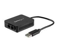 StarTech.com Convertitore da USB a fibra ottica - 100 Mbps Adattatore di rete compatto 2.0 Compatibile con multimodale duplex femmina 100Base-FX SC / MMF 2Km Da LAN [US100A20FXSC]