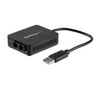 StarTech.com Convertitore da USB a fibra ottica - 100 Mbps - Adattatore di rete compatto da USB 2.0 a fibra - Compatibile con f NEW