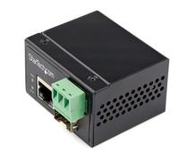 StarTech.com Convertitore industriale di fibra RJ45 - da SFP a Ethernet/Rete Cat6 da 100 Mbps - da fibra ottica monomodale/multimodale a rame - 12-56 V CC - IP-30/ da -40 a +75°C - Nouvo