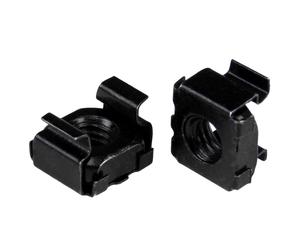 StarTech.com Dado M6 per server rack, confezione da 50, nero Nero 50x M6