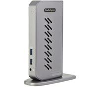 StarTech.com USB-C USB-A Dock - Docking station USB C dual monitor DisplayPort e HDMI 4K 60Hz con Ethernet Adattatore multiporta 6x USB-A, GbE type C/USB 3.1 Gen 1- Windows/Mac [DK30A2DHUUE]
