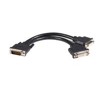 StarTech.com DMSDVIDVI1 Cavo LFH 59 Maschio a Doppio Femmina DMS 59 Dual DVI-I, 20 cm, Nero
