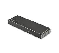 StarTech.com Thunderbolt 3 Dock - Doppio monitor 4K 60Hz TB3 Laptop Docking Station con DisplayPort, HDMI e VGA 1080p - Power Delivery e ricarica 85W - 2x USB-A, Ethernet - Mac e Windows