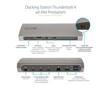 Startech Thunderbolt 4 Dual 4k 96w Docking Station Argento