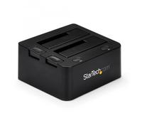StarTech.com Docking Station per Hard Disk a 2 Slot - Dock USB 3.0 per SSD/HDD SATA I/II/III da 2.5/3.5 e IDE [40 pin], Docking Station USB per 2 Hard Drive SSD/HDD con Hot-Swap e Carica dall'Alto (U