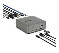 StarTech.com Docking Station Thunderbolt 5, fino a tre Monitor 4K 144 Hz o due Display a 8K 60 Hz DisplayPort/HDMI, 5 porte USB, Ricarica Laptop 140 W