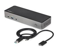 StarTech.com USB-C e USB-A Dock - Docking station universale triplo monitor DisplayPort e HDMI 4K 60Hz - 85W Power Delivery, Hub 6x USB, GbE, Audio - Docking station USB tipo C/USB 3.1 Gen 2 10Gbps