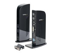 StarTech.com Docking station USB 3.0 a doppio monitor con HDMI e DVI/VGA, hub USB-A a 6 porte, GbE, Audio - Dock universale Tipo-A per laptop - Windows/macOS/ChromeOS (USB3SDOCKHD)