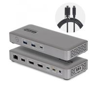 StarTech.com Docking Station USB4, Dual 4K 144Hz Driverless per Mac e Windows, Dock USB-C Universale con DisplayPort, PD 100W e Ethernet 2.5G (DUAL-MONITOR USB4 DOCK - 2X 4K - 144HZ 100W PD DRIVERLES