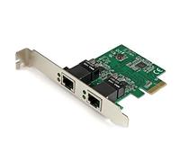 StarTech. Com Dual Port Gigabit PCI Express Card - Adattatore di Rete Server 1 Gbps PCIe nic - Dual Port Server Adapter - 2 Porte Ethernet Card (ST1000SPEXD4)