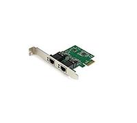 StarTech. Com Dual Port Gigabit PCI Express Card - Adattatore di Rete Server 1 Gbps PCIe nic - Dual Port Server Adapter - 2 Porte Ethernet Card (ST1000SPEXD4)