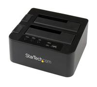 StarTech.com Docking Station per Hard Disk a 2 Slot - Duplicatore Standalone USB 3.0 (5 Gbps)/eSATA per SSD/HDD SATA III 2.5/3.5", Clonatore di Hard Drive con Carica dall'Alto