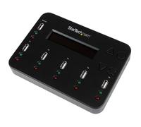 StarTech.com Duplicatore e cancellatore autonomo per 1-5 unità flash USB, copiatore multiplo di unità flash USB, copia di sistema e file e settore per settore, 1,5 GB/min, cancellazione a 3 passaggi,