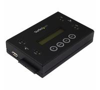 StarTech.com Duplicatore e cancellatore di dischi rigidi 1:1 autonomo, clonatore e cancellatore di HDD/SSD SATA e unità flash USB, schermo LCD, conforme a TAA, indipendente dal sistema operativo - Nou