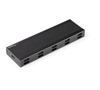 StarTech.com Enclosure USB-C a M.2 NVMe o M.2 SATA SSD 10Gbps - Case esterno portatile M.2 PCIe/SATA NGFF SSD in alluminio - Bo