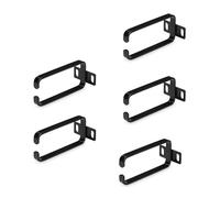 StarTech.com Ganci a D 1U per la gestione verticale dei cavi, Cable Manager per server/armadi rack 19", anello passacavo 5 Pz