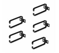 StarTech.com Ganci a D 1U per la gestione verticale dei cavi, Cable Manager per server/armadi rack 19", anello passacavo 5 Pz
