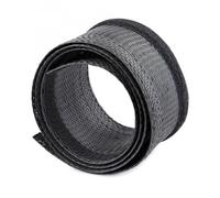 StarTech.com Guaina per cavi da 3 m con chiusura a strappo, accorciabile, diametro 3 cm, organizzatore per cavi di rete / guaina per fasci di cavi / robusto avvolgicavo con maglia in poliestere, Nero