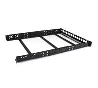 StarTech.com Guide universali rinforzate 1U per armadio rack 19", Binari quadro rack per apparecchiature AV OEM a profondità regolabile da 41 a 110 cm, Portata 25kg Acciao, Nero (UNIRAILS1U)