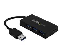 StarTech.com HB30A3A1CSFS hub di interfaccia USB 3.2 Gen 1 (3.1 Gen 1) Type-A 5000 Mbit/s Nero