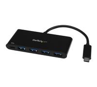 StarTech.com HB30C4AFPD hub di interfaccia USB 3.2 Gen 1 (3.1 Gen 1) Type-C 5000 Mbit/s Nero