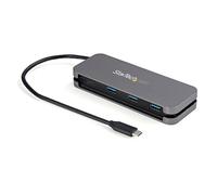 StarTech Hub USB HB30CM3A1CB - 4 porte (3x USB-A, 1x USB-C) USB 3.2 Gen 1 5Gbps Nero/Grigio