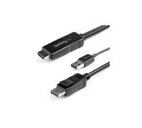 StarTech Cavo adattatore HDMI a DisplayPort HD2DPMM2M Attivo alimentato via USB 4K 30Hz 2 m Nero