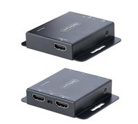 StarTech.com HDMI Extender via Ethernet 4K 30Hz/40m o 1080p/70m, Kit Extender HDMI via CAT6/CAT5, Estensione HDMI su IP con Power over Cable (PoE), Kit Trasmattitore e Ricevitore HDMI con IR e aliment