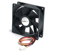 StarTech.com High Air Flow 9.25 cm Dual Ball Bearing Case Fan with TX3 Connector Case per computer Ventilatore Nero (9.25CM DUA