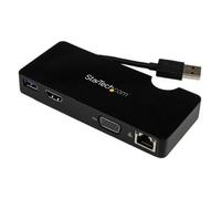 Startech.Com HUB 4 in 1 Mini Dock Usb 3.0 Black USB3SMDOCKHV