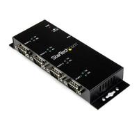 StarTech.com Hub adattatore seriale USB a DB9 RS232 4 porte - Guide DIN industriali e montabile a parete NEW