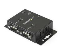 StarTech.com Hub adattatore USB a seriale 2 porte per montaggio a parete con clip per guide DIN