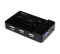 ST ST7320USBC - USB 3.0, hub a 6 porte, 6 USB-A, nero