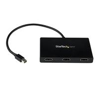 StarTech.com Hub Mini DisplayPort MST a 3 porte - 4K 30Hz - Splitter video Mini DP a HDMI per più monitor - mDP a HDMI (MSTMDP123HD) Nero