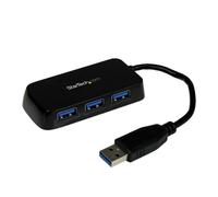 StarTech.com Hub Mini USB 3.0 SuperSpeed a 4 porte portatile - Nero (4 PORT USB 3.0 HUB - PORTABLE - MINI EXPANSION USB HUB SPL