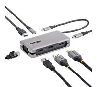 StarTech.com Adattatore Multiporta USB-C - Docking Station USB Type C con HDMI/DP 4K60Hz - Hub USB a 3 porte 1x ricarica - PD