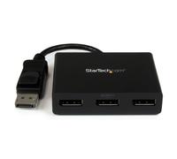 StarTech.com Hub MST DisplayPort a 3 Porte - Adattatore Multi-Monitor DP 1.2 - Sdoppiatore\Splitter Video DisplayPort 4K 30Hz o 1080p 60Hz per triplo Monitor - Solo Windows