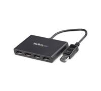StarTech.com Hub MST DisplayPort a 4 Porte - Adattatore Multi-Monitor DP 1.2 - Sdoppiatore\Splitter Video DisplayPort 1080p per quattro Monitor - DP a 4x DP - Solo Windows, Nessun driver richiesto