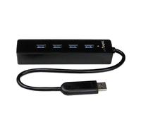 StarTech.com Hub portatile USB 3.0 SuperSpeed a 4 porte - Perno e concentratore per notebook o Ultrabook USB 3.0 con cavo integ NEW