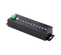 StarTech.com Hub USB 2.0 10 porte Industriale - Hub USB Robusto con Protezione ESD Livello 4 - Hub USB-A Montabile su Muro/Ufficio - Hub di Estensione USB con porte Bloccabili - Hub USB Type-A - Conce