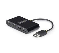 StarTech.com Hub USB 2.0 a 4 Porte, Splitter USB Portatile Alimentato da Bus; Replicatore di Porte/Adattatore Multiporta USB