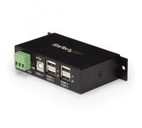 StarTech.com HUB USB 2.0 Industriale in metallo a 4 porte con protezione da sovr