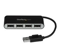 StarTech.com Hub USB 2.0 portatile a 4 porte con cavo integrato - Perno e Concen