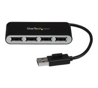 Startech Hub Usb 2.0 Portatile A 4 Porte Con Cavo One Size Black & Silver
