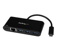 ST HB30C3AGEPD - USB 3.0, 3 Port USB-C Hub, 3x USB-A 1x RJ45, black