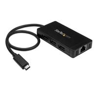 StarTech.com Hub USB 3.0 (5Gbps) a 3 porte con USB-C e Ethernet Gigabit - Includ