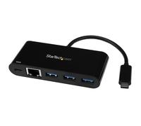 ST HB30C3AGEPD - USB 3.0, 3 Port USB-C Hub, 3x USB-A 1x RJ45, black