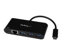 ST HB30C3AGEPD - USB 3.0, 3 Port USB-C Hub, 3x USB-A 1x RJ45, black