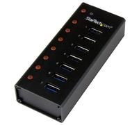 Startech 7 Port Usb 3.0 Hub-desktop /wall-mount One Size Black
